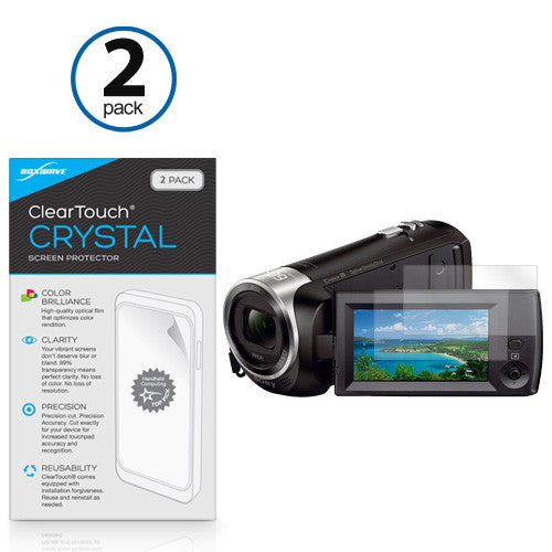 ClearTouch Crystal (2-Pack) - Sony HDR-CX405 Screen Protector