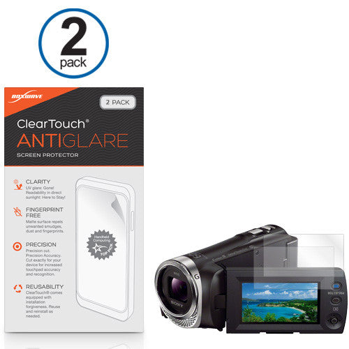 ClearTouch Anti-Glare (2-Pack) - Sony HDR-PJ340 Screen Protector