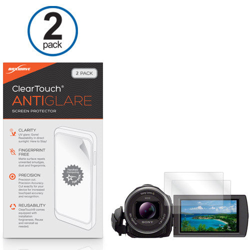 ClearTouch Anti-Glare (2-Pack) - Sony HDR-PJ540 Screen Protector