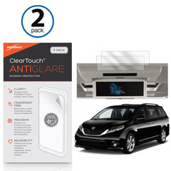 ClearTouch Anti-Glare (2-Pack) - Toyota 2017 Sienna (16.4 in Rear Display) Screen Protector