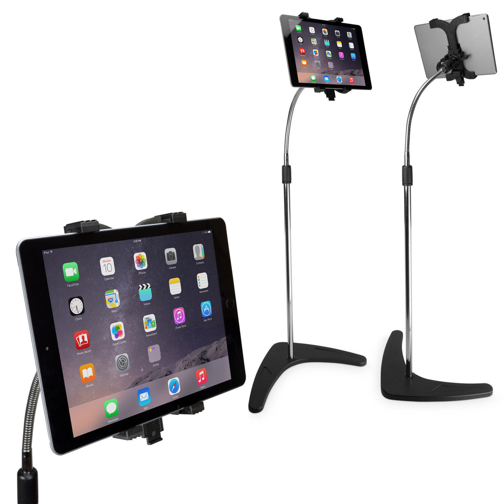 Vantage Tablet Mount Floor Stand - Gooseneck - Apple iPad Stand and Mount