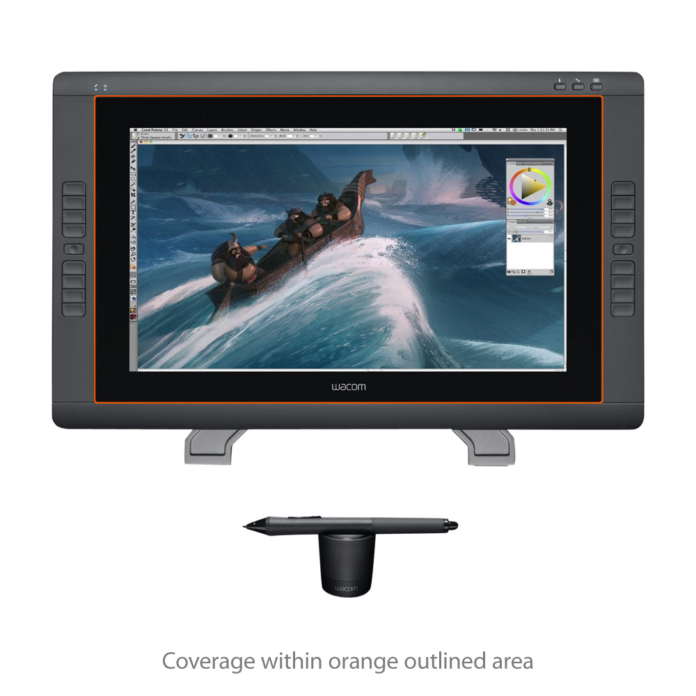 ClearTouch Crystal (2-Pack) - Wacom Cintiq 22HD DTK-2200 Screen Protector