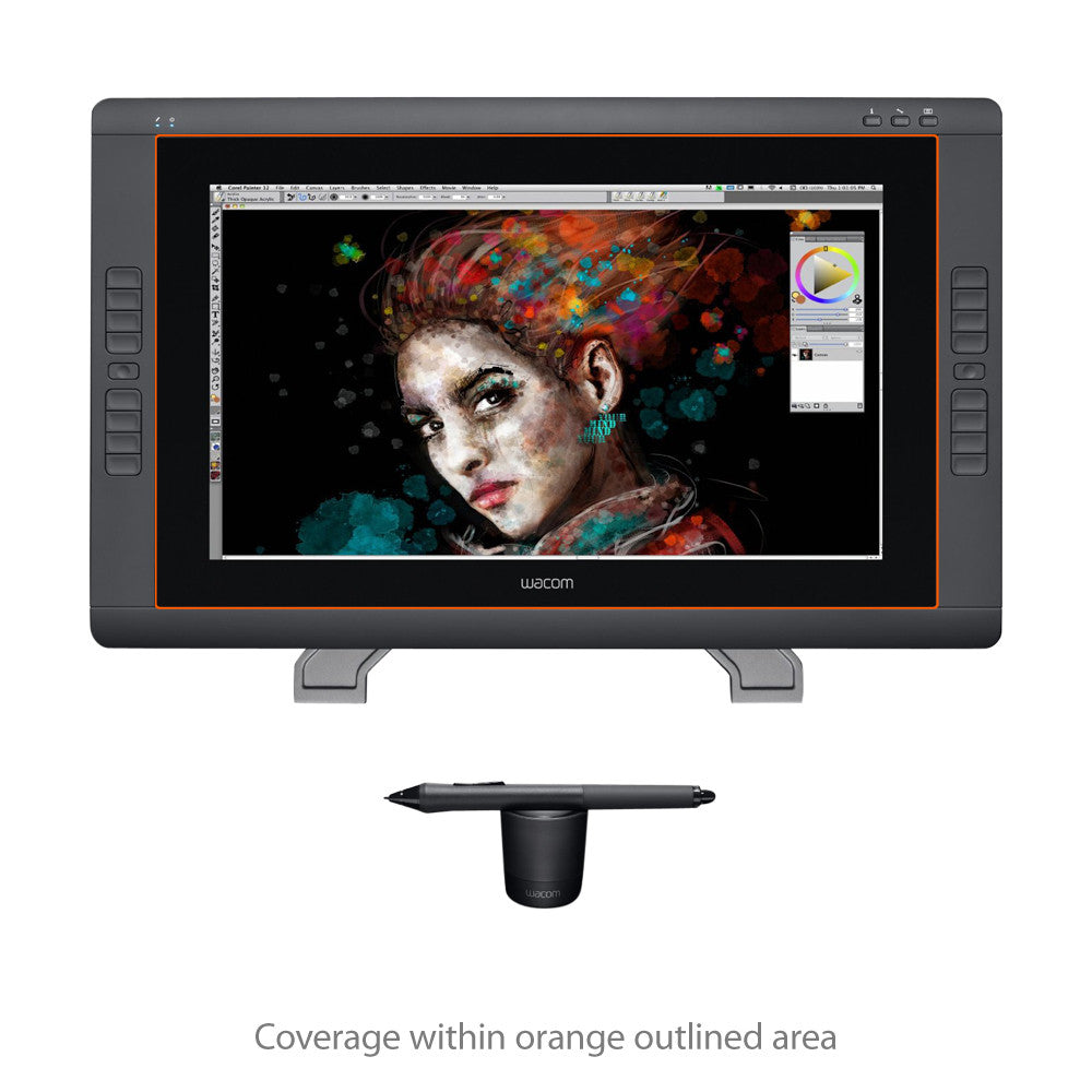 ClearTouch Crystal (2-Pack) - Wacom Cintiq 22HD Touch DTH-2200 Screen Protector